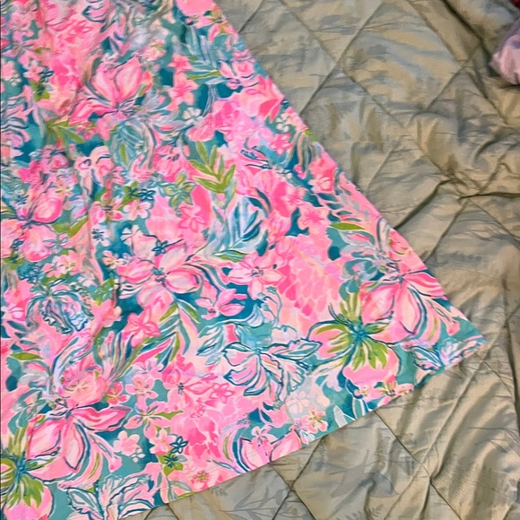 Lilly Pulitzer Floral Sleeveless Dress in Pink and Green - Picture 3 of 8